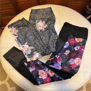 RBX floral leggings bundle of 2